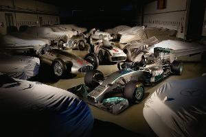 Siegreiche Mercedes Silberpfeile
