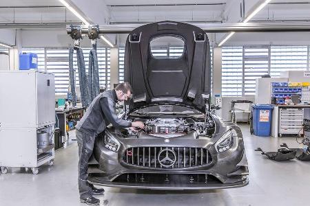 Mercedes-AMG GT3, Werkstatt, Reportage, Hersteller