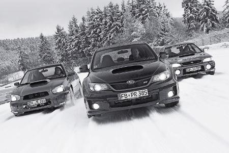 Subaru WRX STI, Wintertest