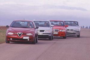 Alfa 156 2.4 JTD, Mercedes C 220 CDI, Opel Vectra 2.0 DTI 16 V, VW Passat 1.9 TDI