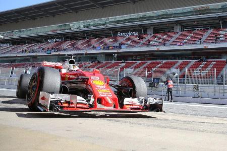 Sebastian Vettel - Ferrari - Formel 1-Test - Barcelona - 4. Mrz 2016 Sebastian Vettel - Ferrari - Formel 1-Test - Barcelona - 4. Mrz 2016