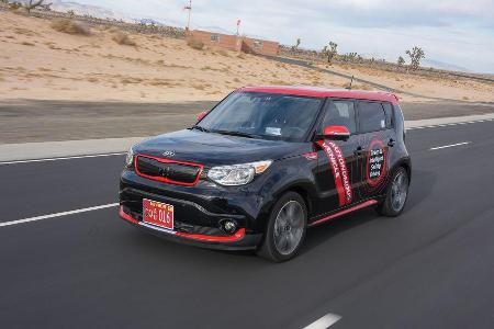Kia Soul EV, autonomes Fahren, Kia Drive Wise, CES 2016, Las Vegas Kia Soul EV, autonomes Fahren, Kia Drive Wise, CES 2016, Las Vegas