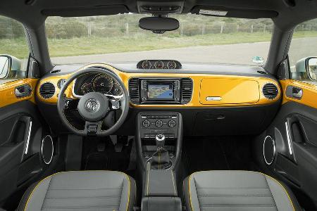 VW Beetle Dune Cabrio Innenraum vorne ohne Fahrer