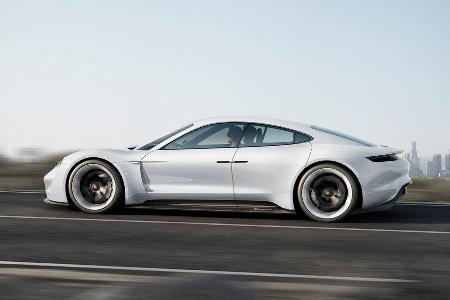 Porsche Mission E, Seitenansicht