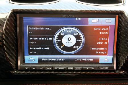 Tesla Roadster, Fahrdaten, Monitor