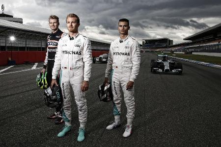 Rosberg, Hlkenberg & Wehrlein - Mercedes Track Day - Hockenheim - 28. Juni 2016
