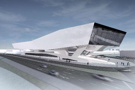 Die ersten Exponate für das neue Porsche-Museum werden in Zwingenberg verladen.