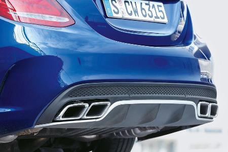 Mercedes-AMG C 63 S, Auspuff, Endrohr