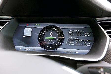 Tesla Model S P85D, Anzeigeinstrument