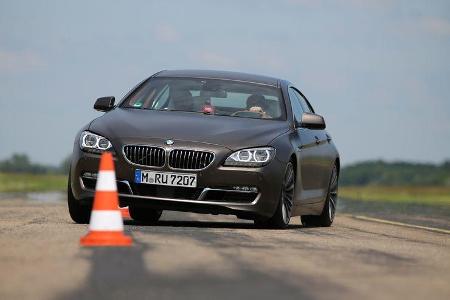 BMW 640d Gran Coupé, Frontansicht, Slalom