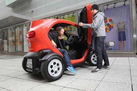 Renault Twizy, Aussteigen