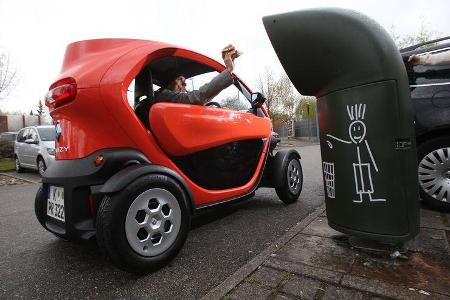 Renault Twizy, Parken, Parklücke