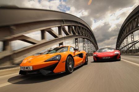 McLaren 675LT und 570S, Frontansicht McLaren 675LT und 570S, Frontansicht