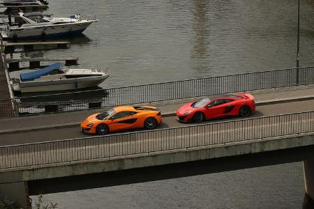 McLaren 675LT und 570S, Seitenansicht