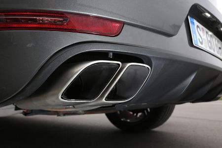 Porsche Macan Turbo, Auspuff, Endrohr