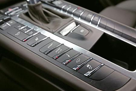 Porsche Macan Turbo, Mittelkonsole, Bedienelemente