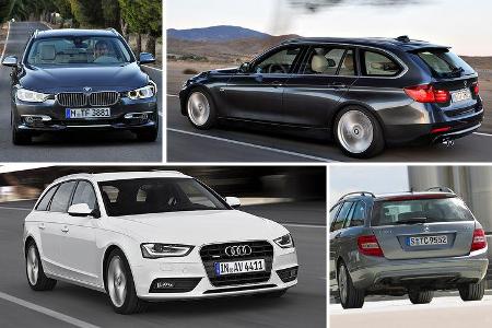 BMW 3er Touring, Audi A4 Avant, Mercedes C-Klasse T-Modell