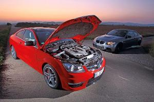 BMW M3 und Mercedes C 63 AMG im Test