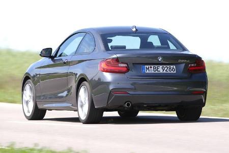 BMW 220d, Heckansicht