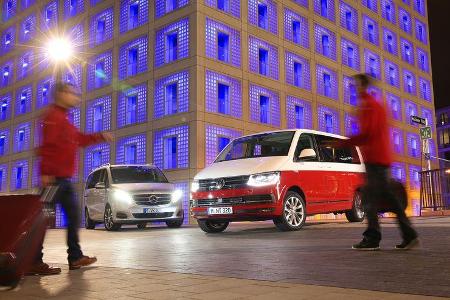 Mercedes V 250 d Lang, VW T6 Multivan 2.0 TDI,