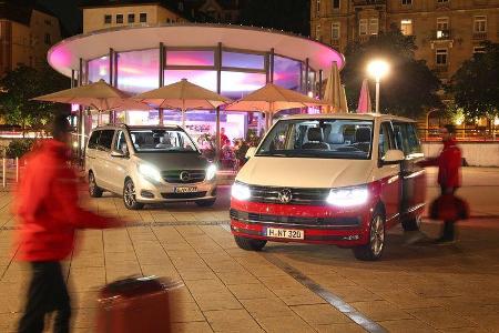 Mercedes V 250 d Lang, VW T6 Multivan 2.0 TDI,
