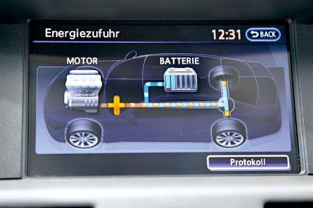 Infiniti M35h, Anzeige Energiefluss