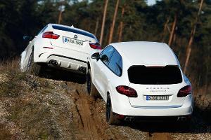 BMW X6M gegen Porsche Cayenne Turbo S im Test