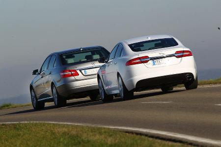 Jaguar XF 2.2 D, Mercedes E 220 CDI