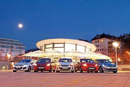 Ford Fiesta, Kia Rio, Opel Corsa, Toyota Yaris, VW Polo Ford Fiesta, Kia Rio, Opel Corsa, Toyota Yaris, VW Polo