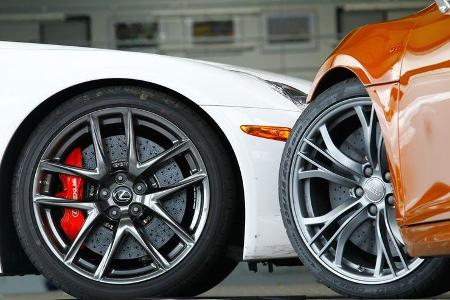 Audi R8 GT, Lexus LFA, Felgen