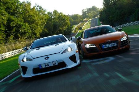 Audi R8 GT, Lexus LFA