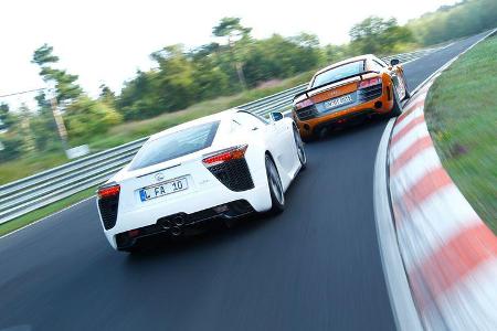 Audi R8 GT, Lexus LFA