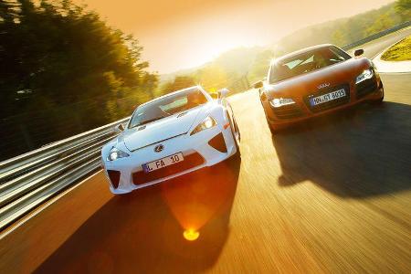 Audi R8 GT, Lexus LFA