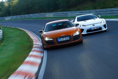 Audi R8 GT, Lexus LFA