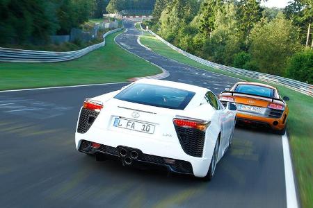 Audi R8 GT, Lexus LFA