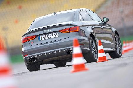 Audi S3 Limousine, Slalom, Heckansicht