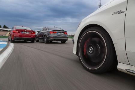 Audi S3 Limousine, BMW M235i, Mercedes CLA 45 AMG 4MATIC, Heck