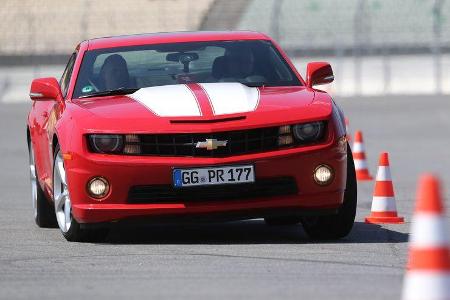 Chevrolet Camaro, Frontansicht, Slalom