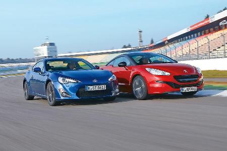 Toyota GT86, Peugeot RCZ 1.6 200 THP, Frontansicht