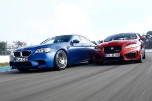 BMW M5 Competition vs. Jaguar XFR-S im Test