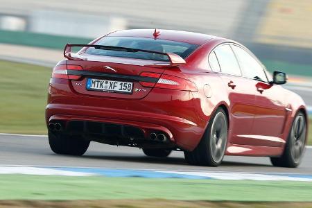 Jaguar XFR-S, Heckansicht