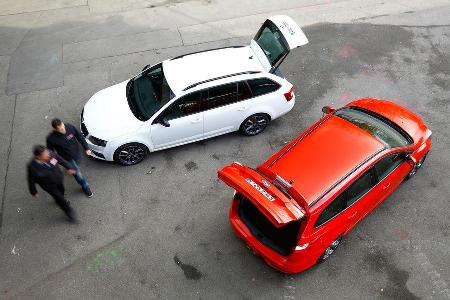 Ford Focus ST Turnier, Skoda Octavia RS Combi, Heckklappen