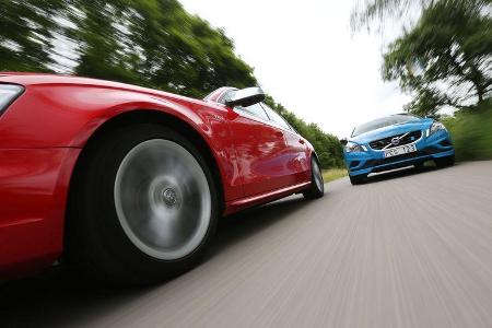 Audi S4 3.0 TFSI, Volvo S60 T6 Polestar, Fahrt