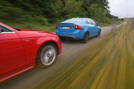 Audi S4 3.0 TFSI, Volvo S60 T6 Polestar, Fahrt