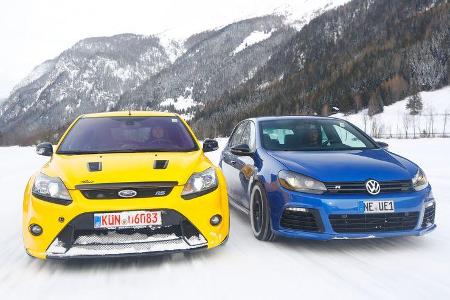 KL Racing-VW Golf R, Wolf-Ford Focus RS, Frontansicht