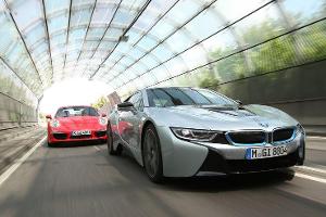 BMW i8 und Porsche 911 Carrera S im Vergleich