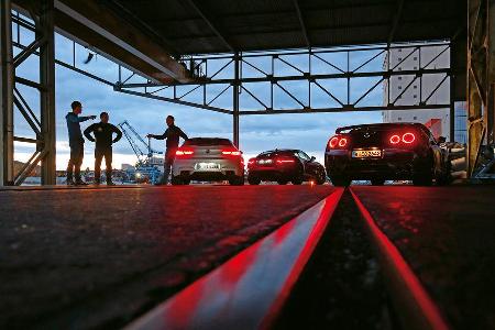 BMW M6 Competition-Paket, Jaguar F-Type R AWD, Nissan GT-R Track Edition