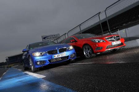 BMW 435i Coup, Mercedes E 400 Coup, Frontansicht