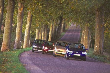 Fiat Punto 1.2 16 V, Ford Fiesta 1.25, Peugeot 206 1.4, VW Polo 1.4 16 V Fiat Punto 1.2 16 V, Ford Fiesta 1.25, Peugeot 206 1.4, VW Polo 1.4 16 V