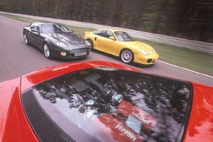 Porsche 911 Turbo, Ferrari 360 Modena, Aston Martin DB7&nbsp;Vantage